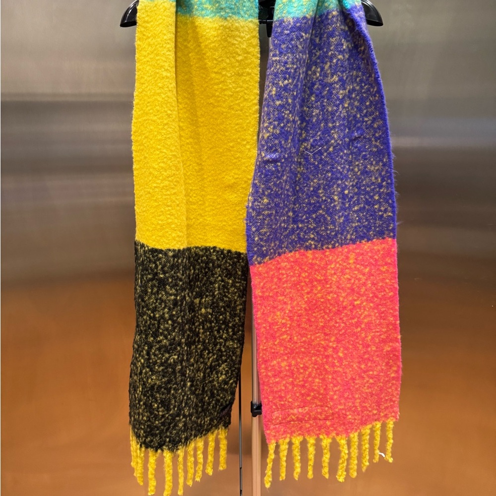 Victoria's Secret Multicolor Scarf - Yellow, Blue, Pink, Black